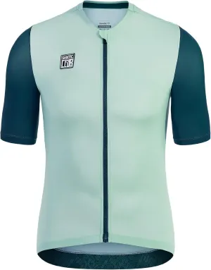 Santic Men's Cycling Jersey Short Sleeve Tops Pro Road Bike Shirt Full Zipper UPF 50  Bicycle Jersey with Pockets