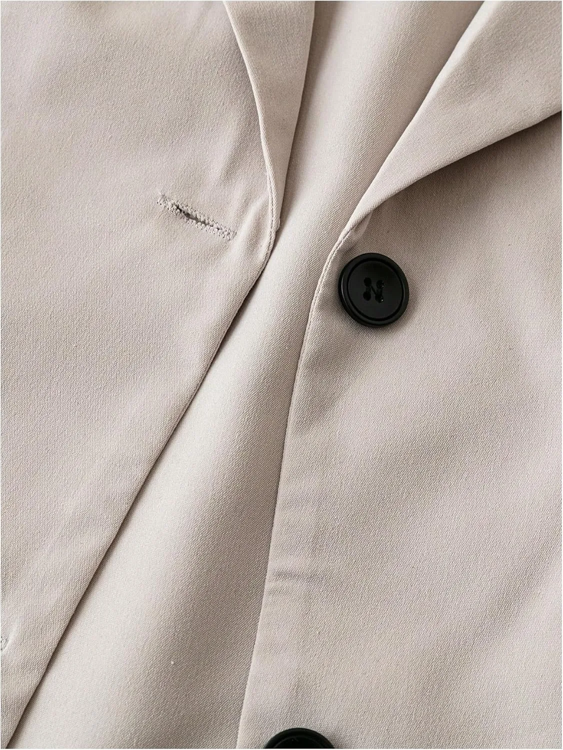 SweatyRocks Women's Short Sleeve Blazer Lapel Button Down Lightweight Casual Business Jacket