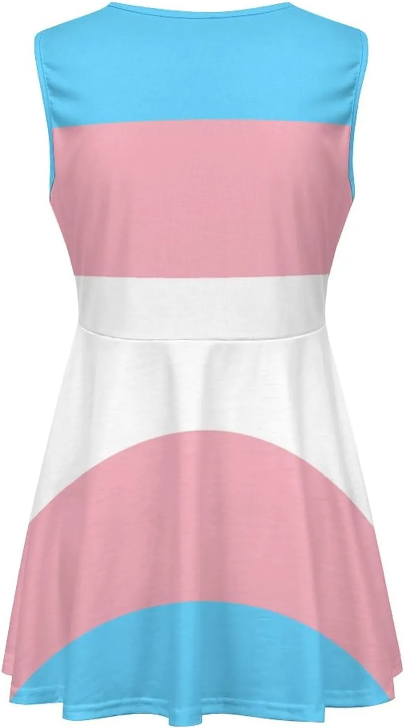 TAIZIYEAH Transgender Pride Flag Printed Camisole Casual for Women Spring Summer Party Clothes