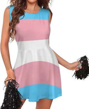 TAIZIYEAH Transgender Pride Flag Printed Camisole Casual for Women Spring Summer Party Clothes