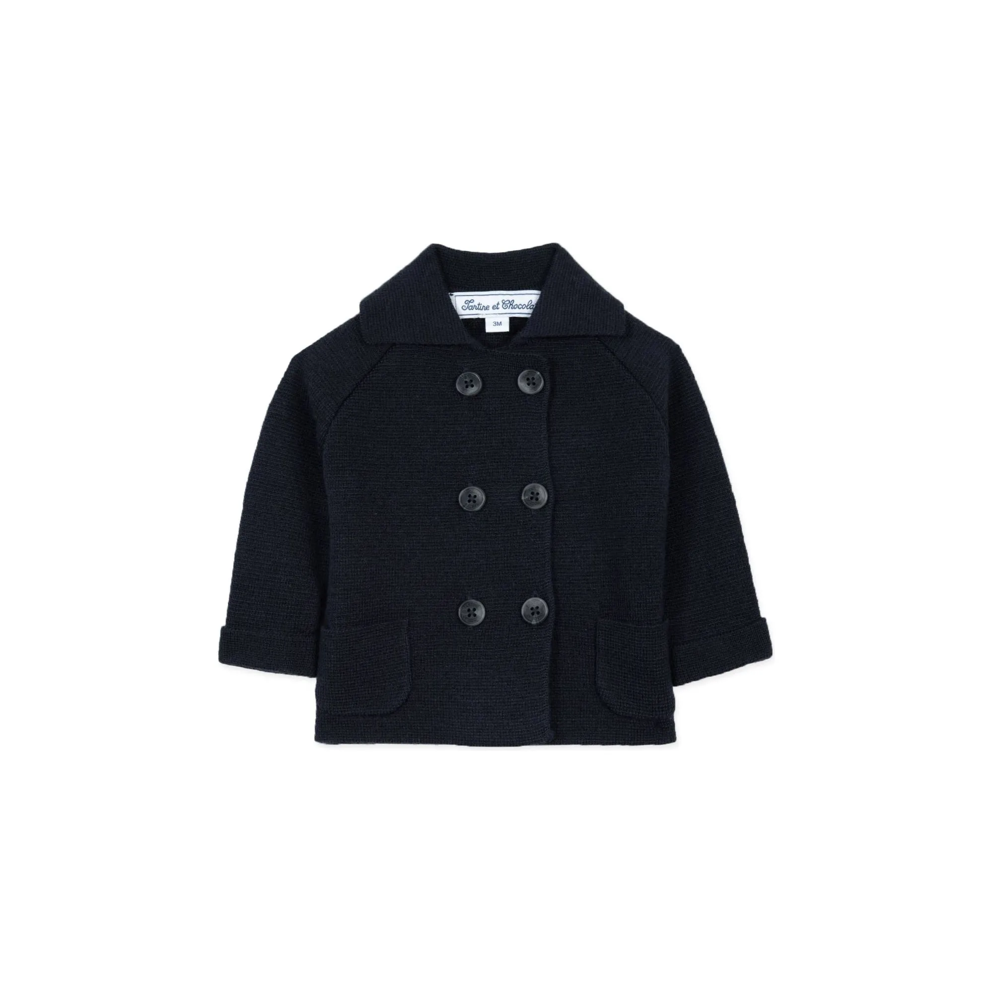Tartine et Chocolat Wool Cardigan - Navy
