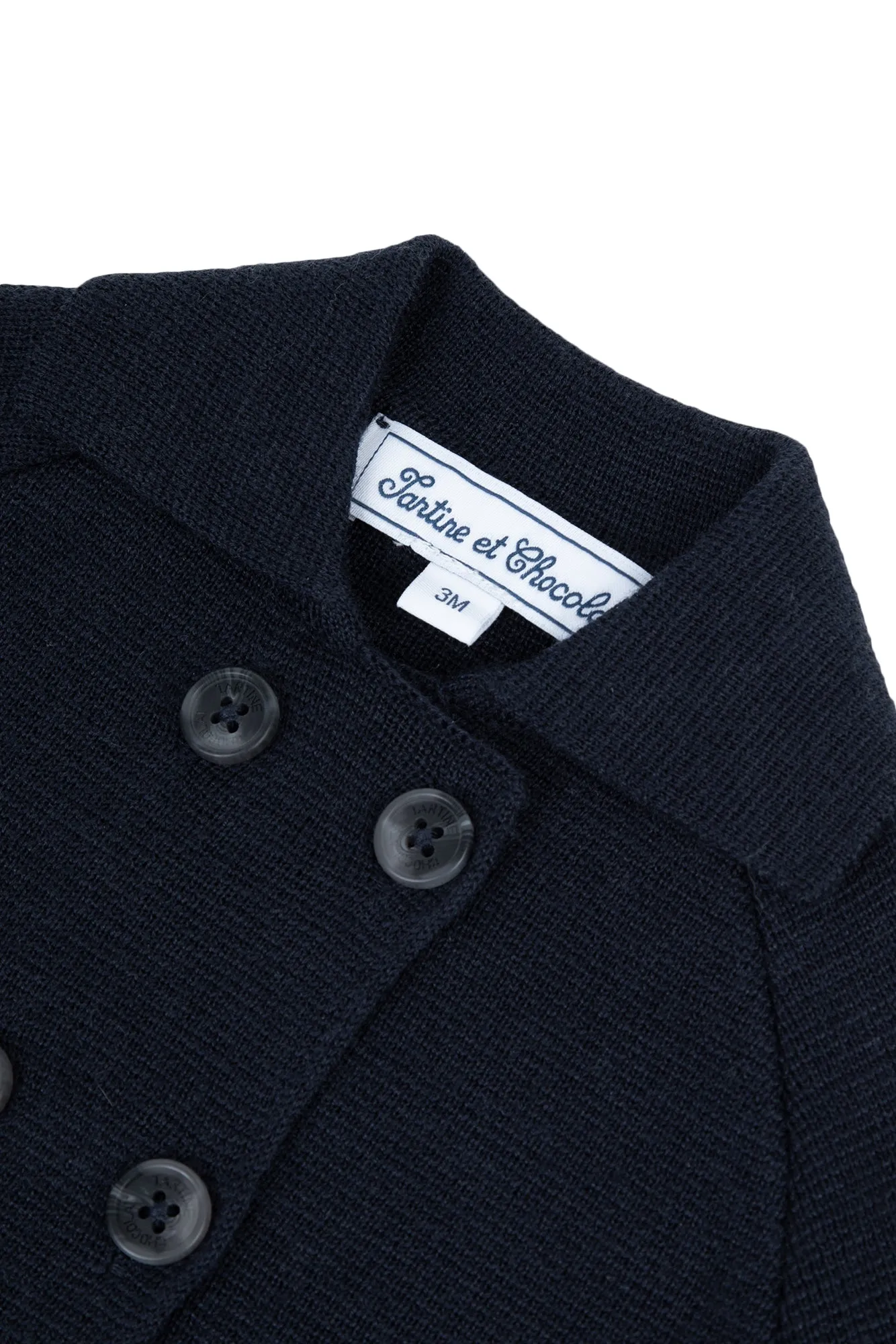 Tartine et Chocolat Wool Cardigan - Navy
