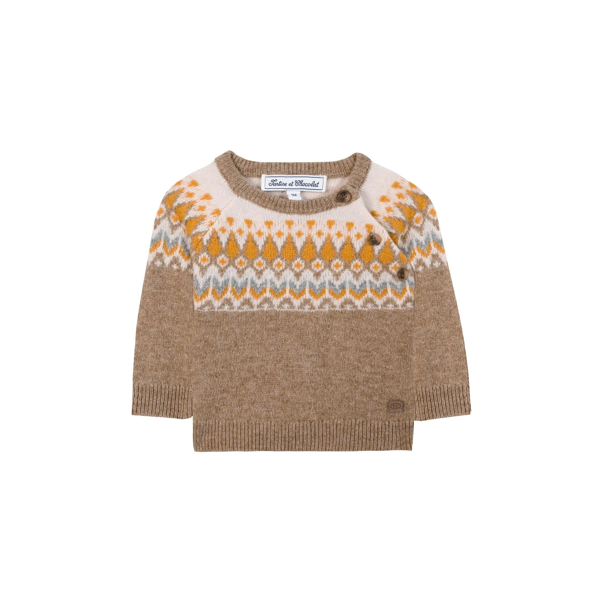 Tartine et Chocolat Wool Sweater - Chestnut