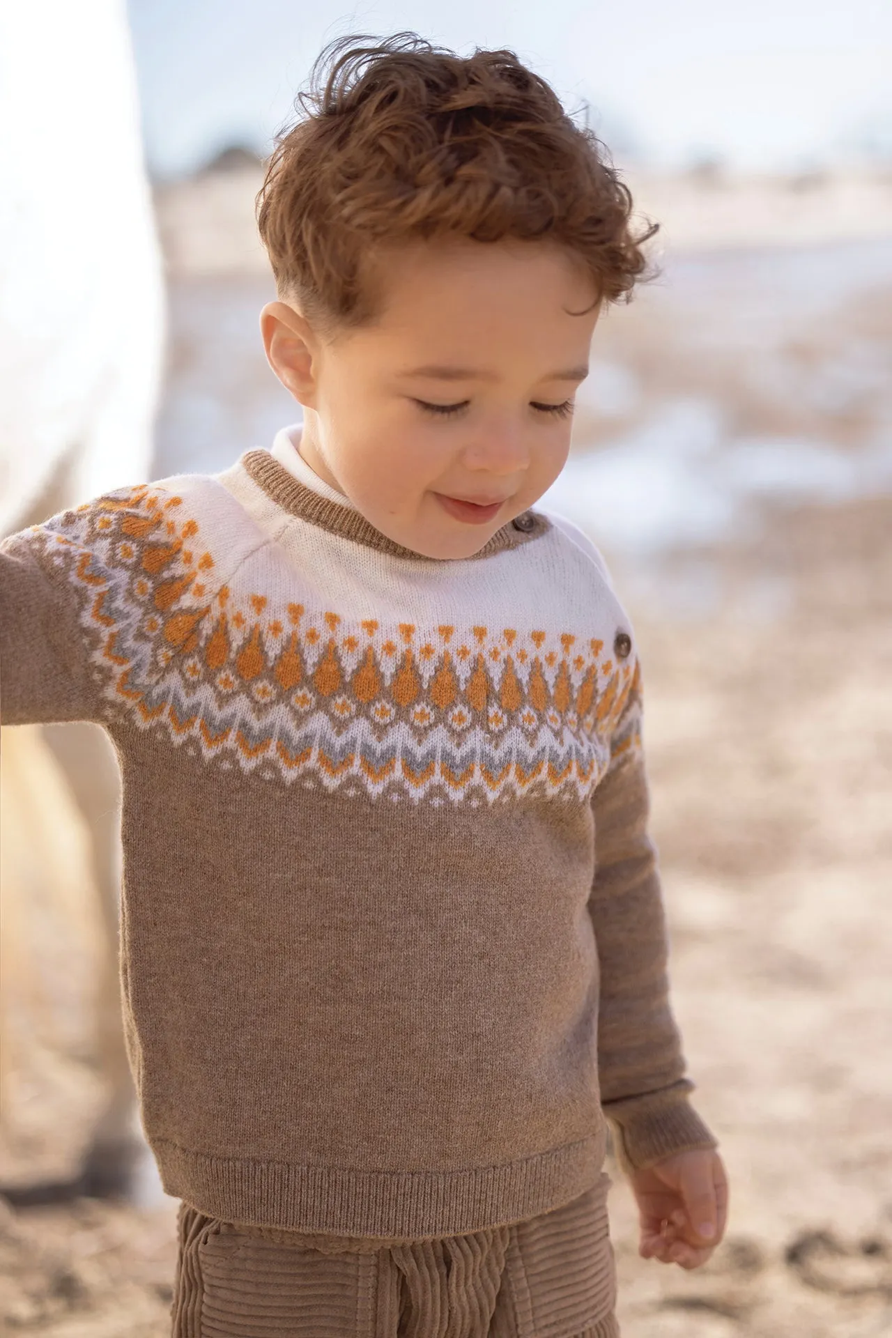 Tartine et Chocolat Wool Sweater - Chestnut