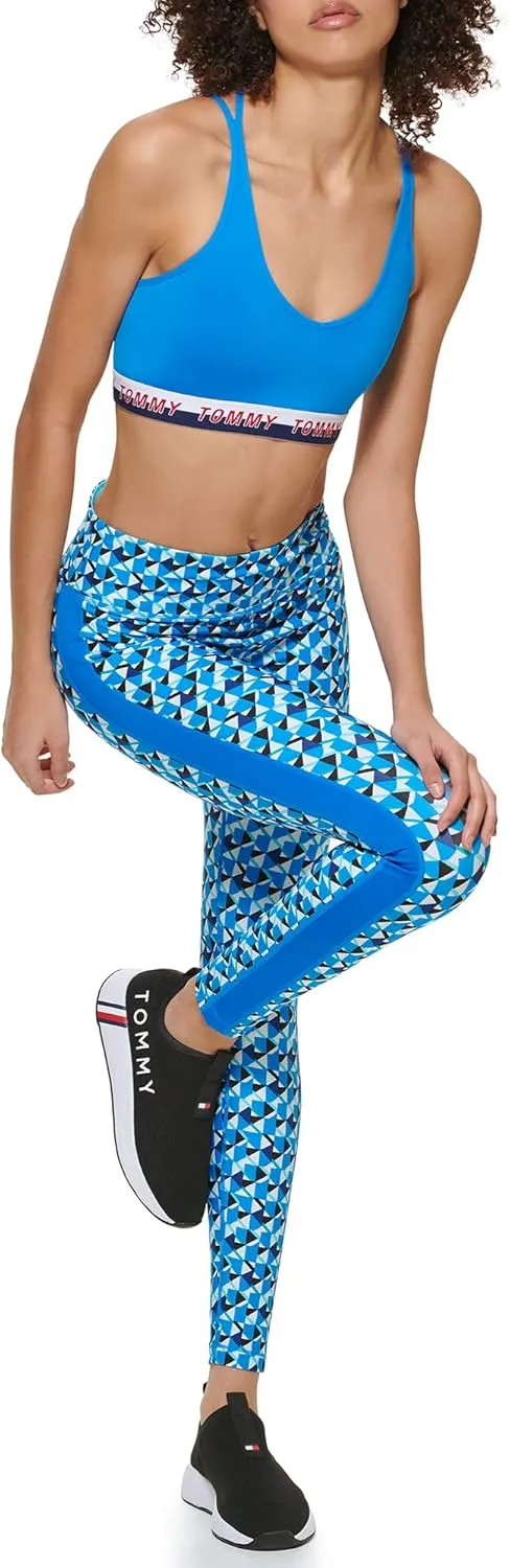 Tommy Hilfiger Women's High Rise Island Geo Print Side Inset Legging