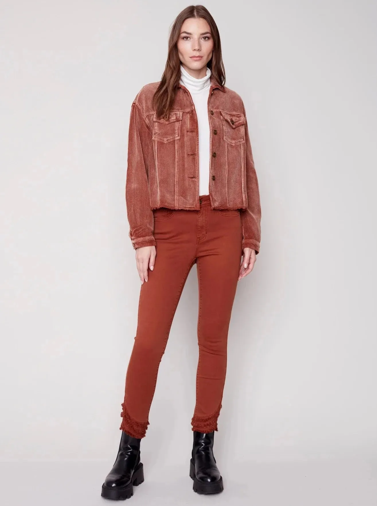 Washed Out Corduroy Jacket [Cinnamon-C6252]