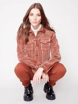 Washed Out Corduroy Jacket [Cinnamon-C6252]