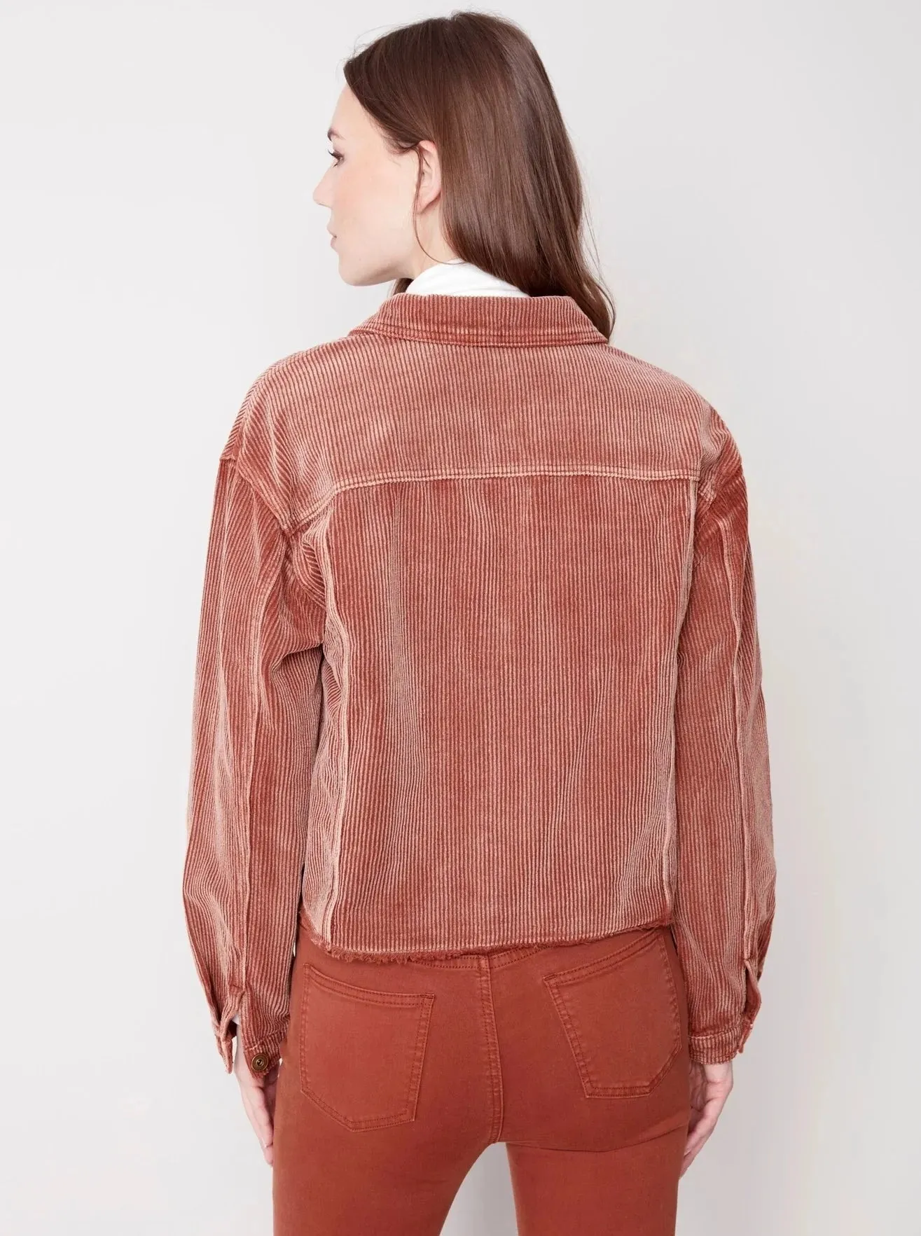 Washed Out Corduroy Jacket [Cinnamon-C6252]