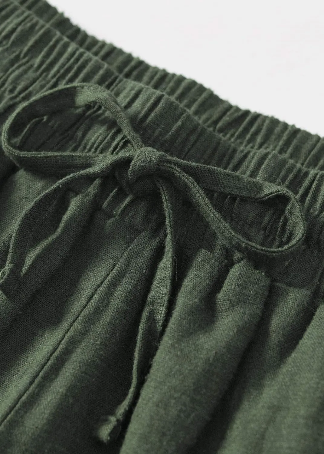 Weintee Women's Wide Leg Linen Pants with Pockets