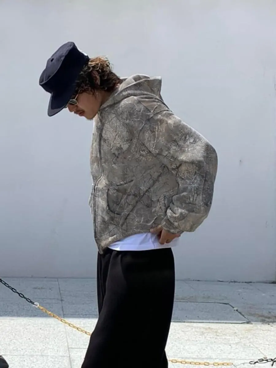 Womens Camo Sweatshirt Oversized Leopard Print Hoodie 2000s Pullover Sweatshirt Hooded Y2k Graphic Hoodies