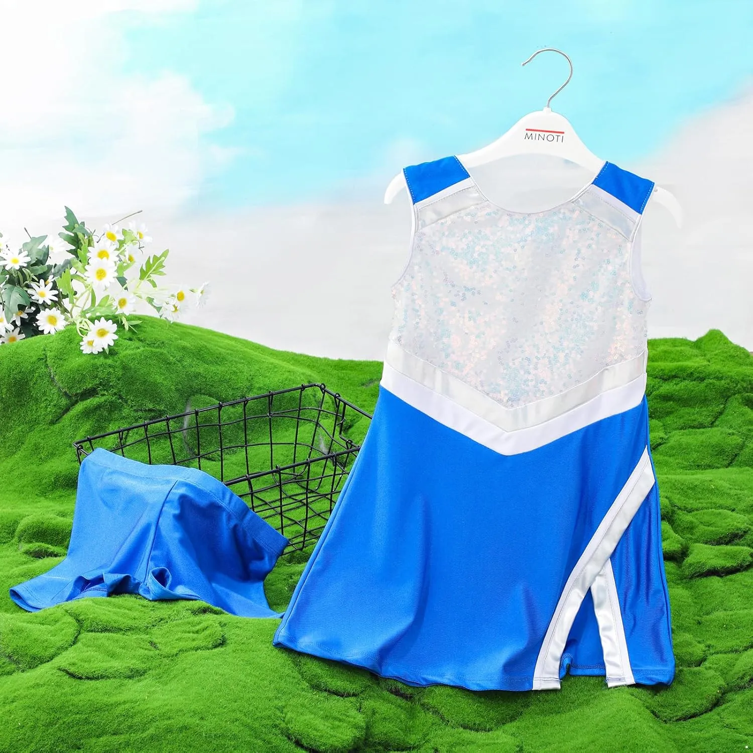 YEAHDOR Kids Girls Tennis Golf Dress Set with Shorts Racerback Tank Tops and Tennis Skirt Skorts 2 Pieces Tracksuit Set
