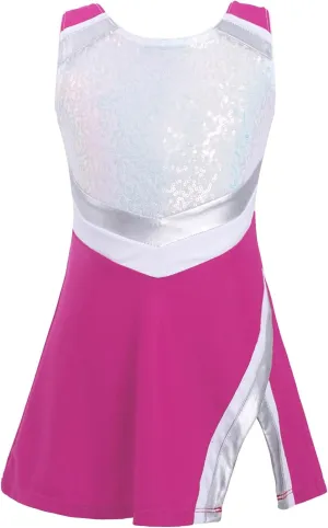 YEAHDOR Kids Girls Tennis Golf Dress Set with Shorts Racerback Tank Tops and Tennis Skirt Skorts 2 Pieces Tracksuit Set