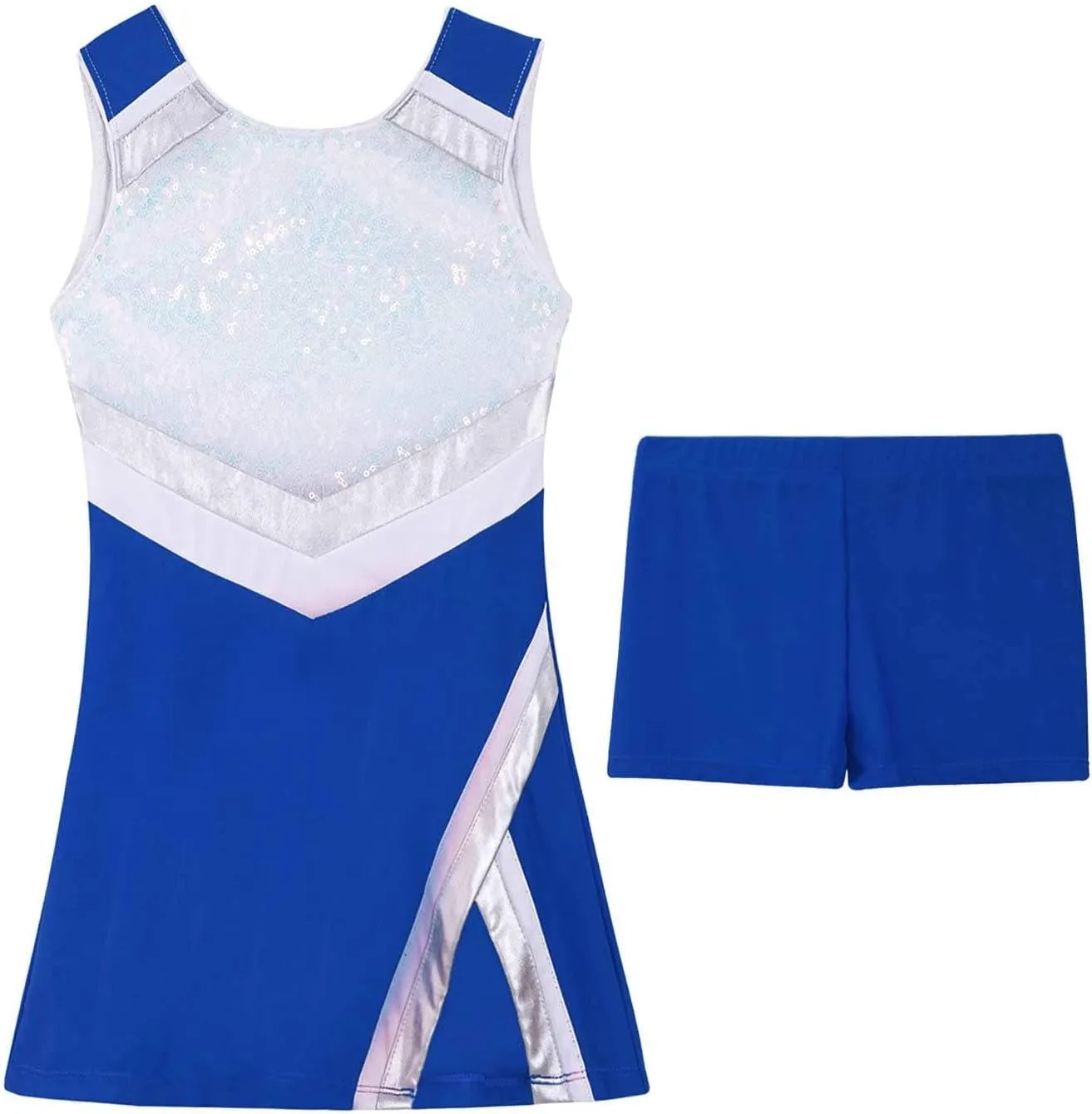 YEAHDOR Kids Girls Tennis Golf Dress Set with Shorts Racerback Tank Tops and Tennis Skirt Skorts 2 Pieces Tracksuit Set