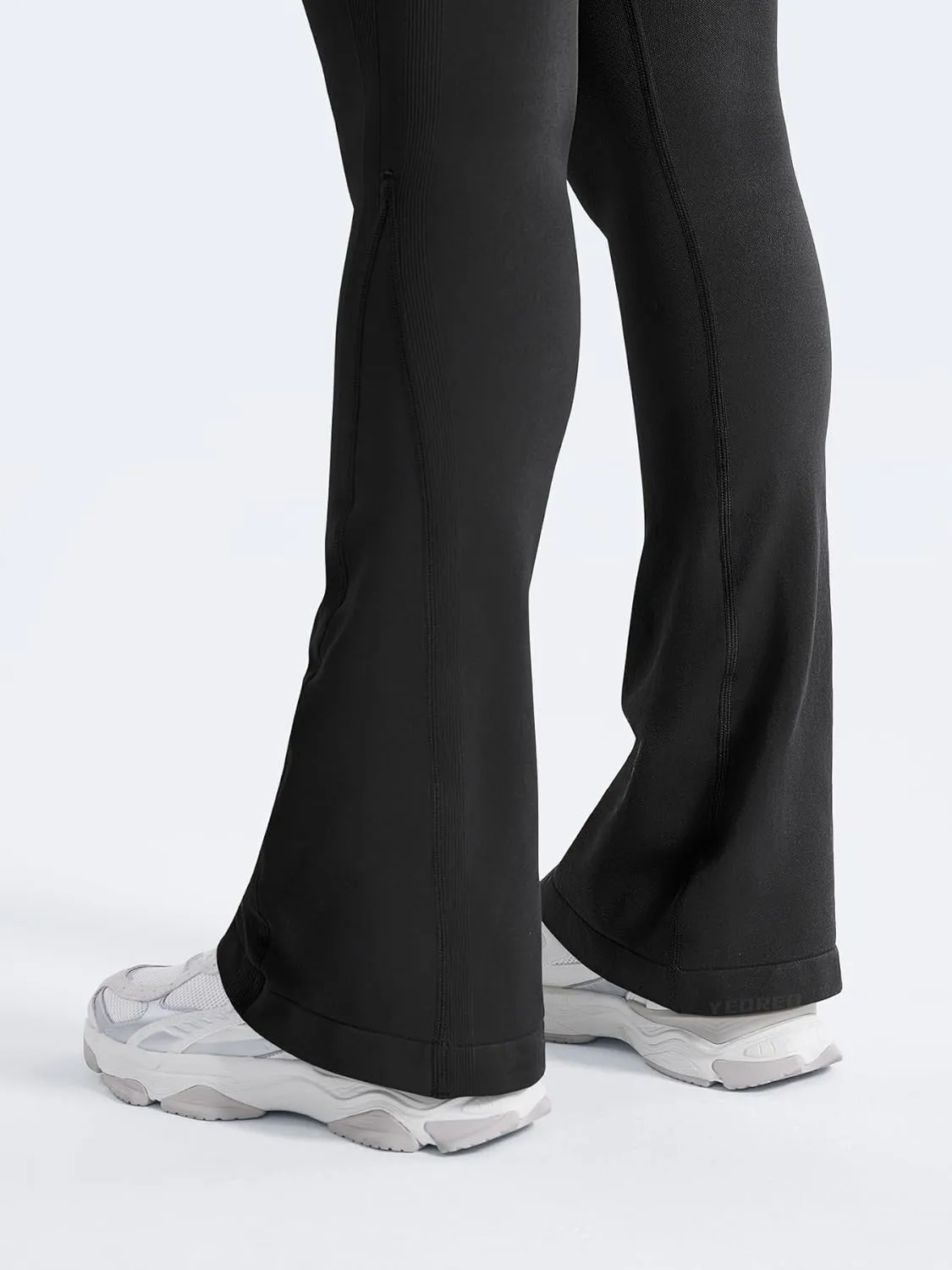 YEOREO Mini Flare Leggings Womens Workout Butt Lifting Legging Hidden Scrunch Seamless Impact Lilliean Yoga Pants