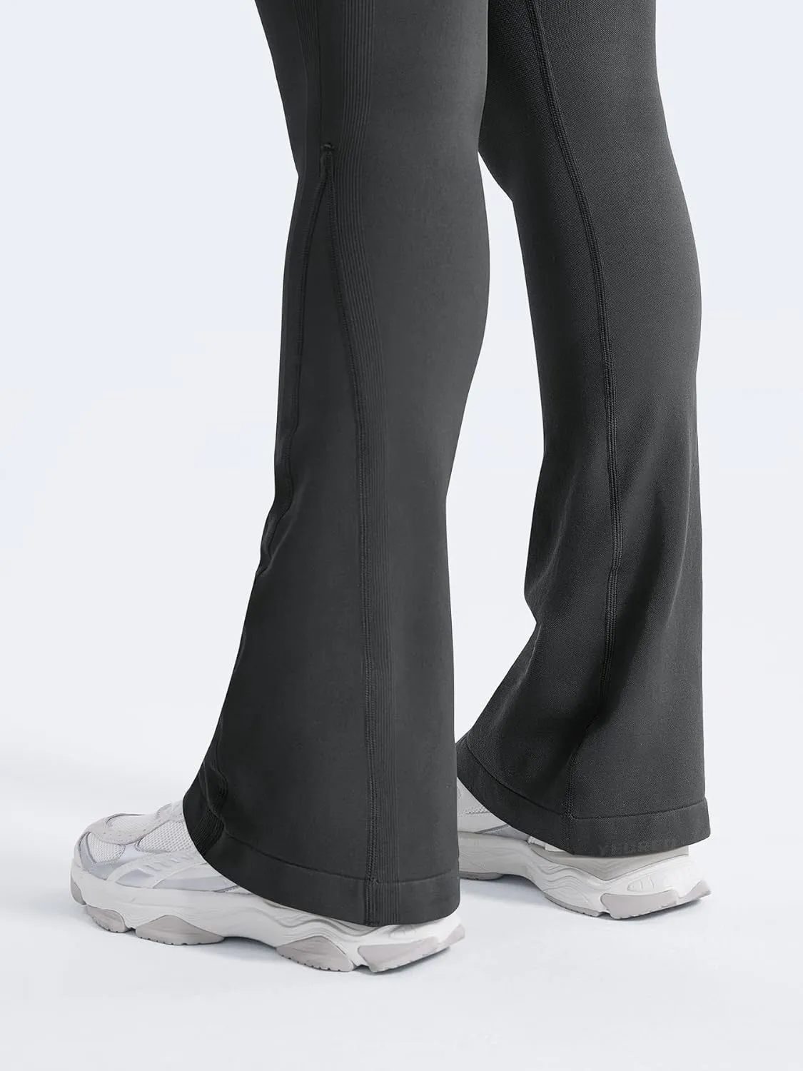 YEOREO Mini Flare Leggings Womens Workout Butt Lifting Legging Hidden Scrunch Seamless Impact Lilliean Yoga Pants