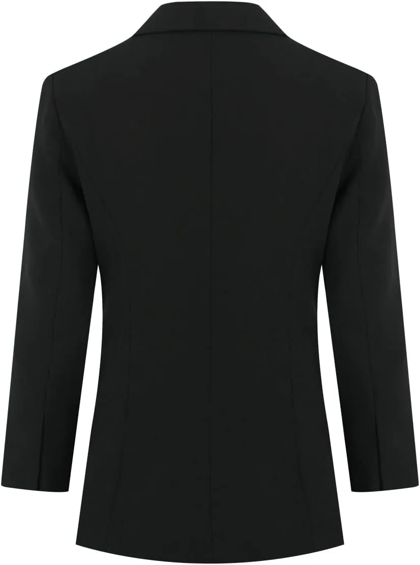 YYNUDA Women's Business 2 Piece Lady Suit Set Office Work Solid 1 Button Pantsuit Blazer Jacket and Pants